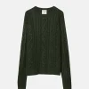 Elwood Clothing ANTIQUE CABLE KNIT SWEATER- Sweaters