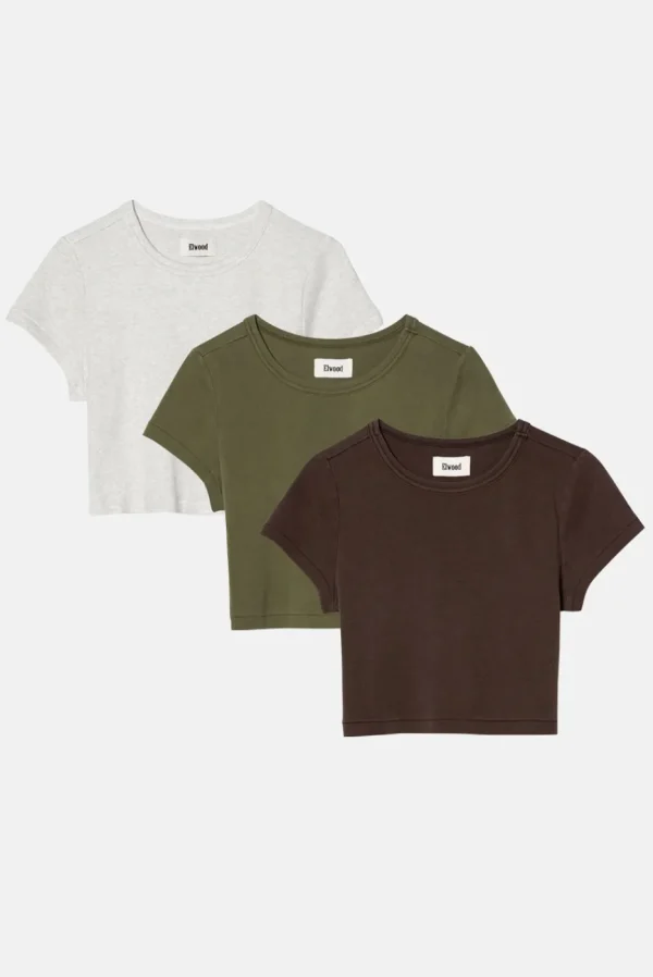 Elwood Clothing BABYDOLL CORE TEE 3 PACK- Tees