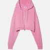 Elwood Clothing BABYDOLL CROP ZIP HOODIE- Sweatshirts