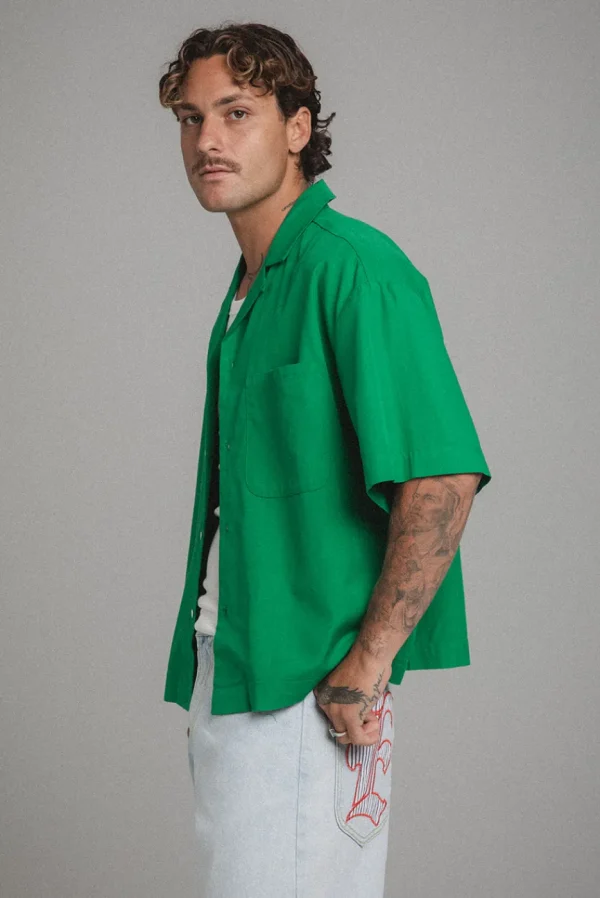 Elwood Clothing BOXY CAMP SHIRT- Shirts