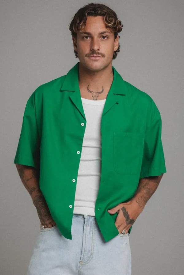 Elwood Clothing BOXY CAMP SHIRT- Shirts