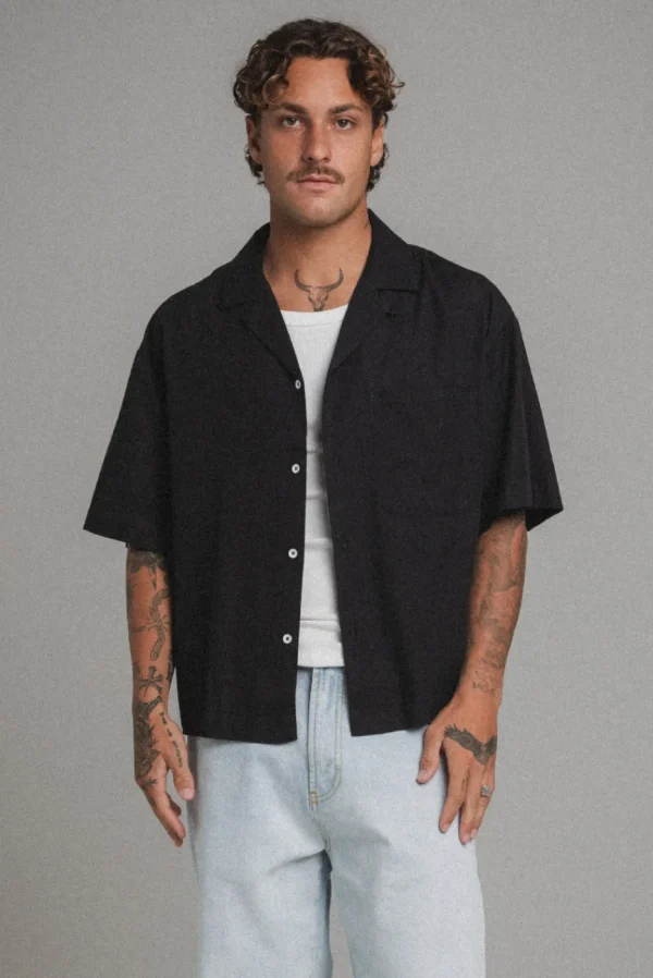 Elwood Clothing BOXY CAMP SHIRT- Shirts