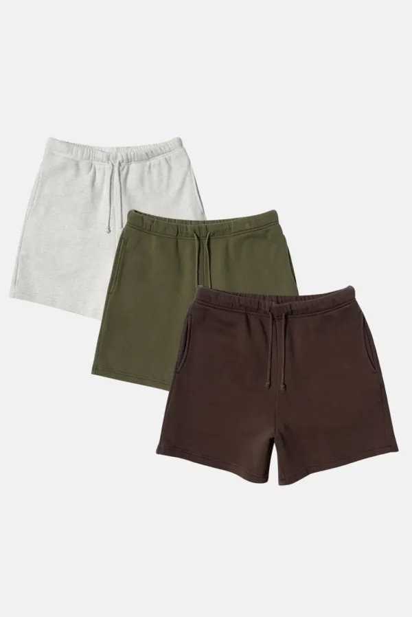 Elwood Clothing CORE SWEATSHORT 3 PACK- Shorts