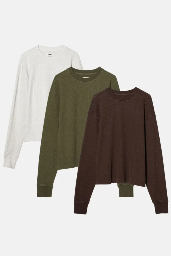 Elwood Clothing CORE THERMAL LONG SLEEVE TEE 3 PACK- Tees