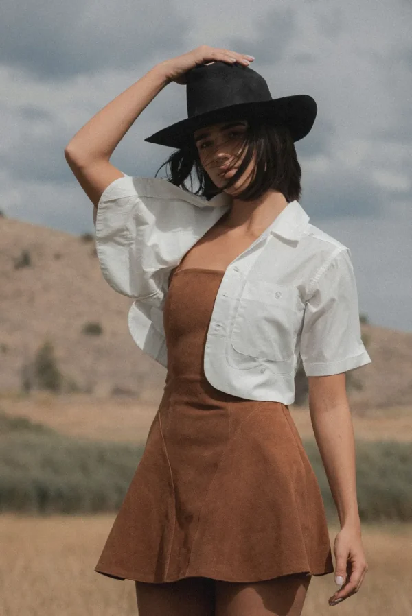 Elwood Clothing CROPPED FARM TOP- Shirts