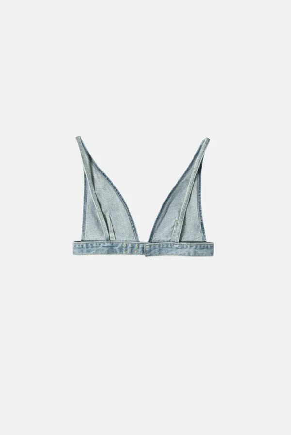 Elwood Clothing DENIM BRALETTE- Shirts