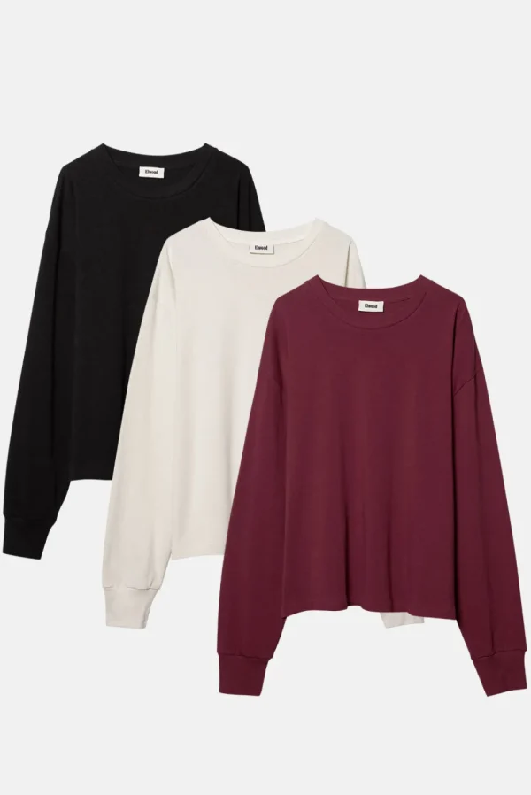 Elwood Clothing HEAVYWEIGHT LS TEE 3 PACK- Tees