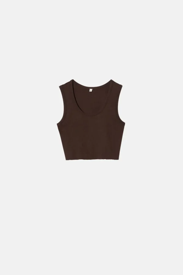 Elwood Clothing MALIBU CROP TANK- Tanks