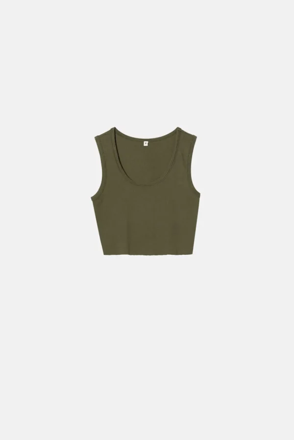 Elwood Clothing MALIBU CROP TANK- Tanks