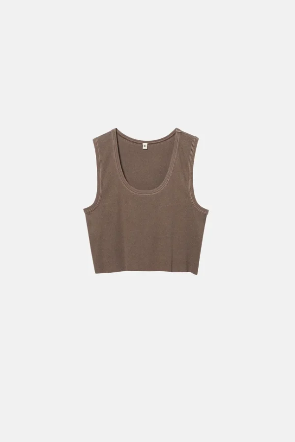 Elwood Clothing MALIBU CROP TANK- Tanks