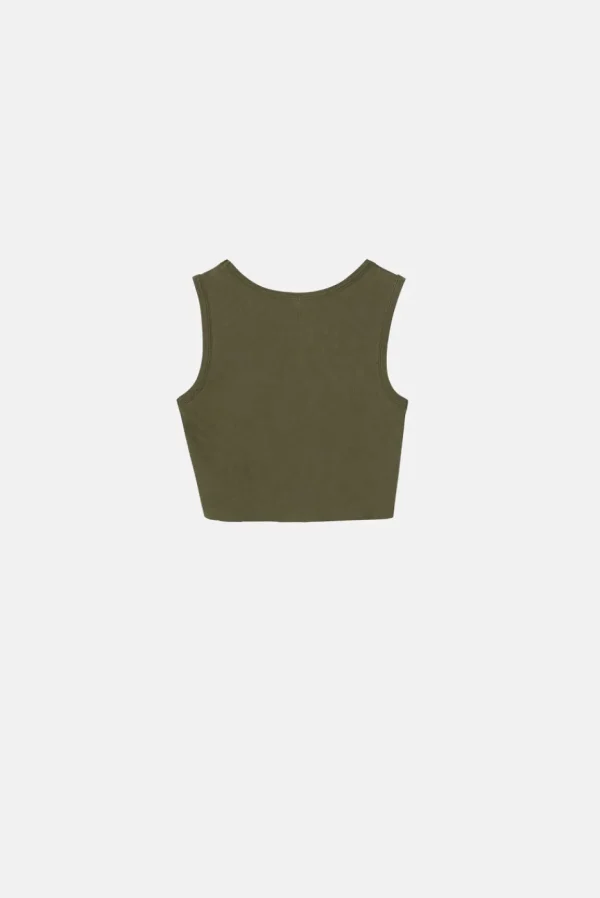 Elwood Clothing MALIBU CROP TANK- Tanks