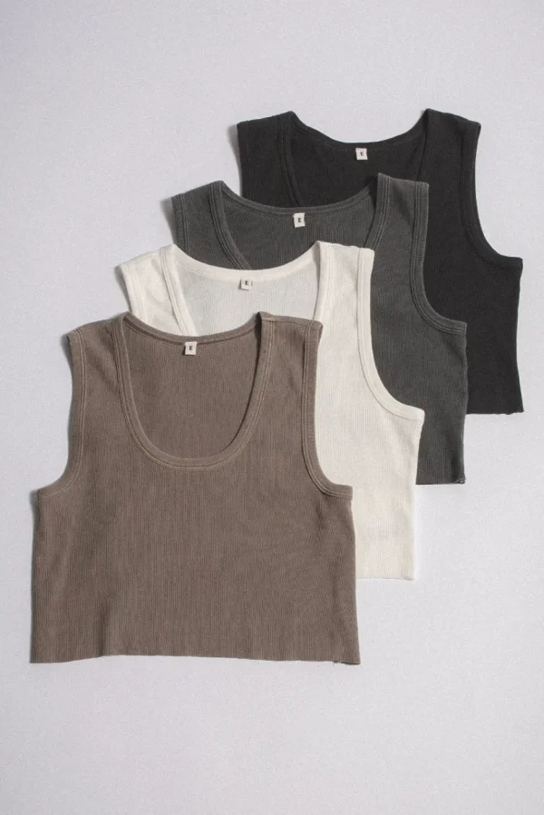 Elwood Clothing MALIBU CROP TANK- Tanks