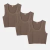 Elwood Clothing MALIBU CROP TANK 3 PACK- Tanks