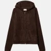 Elwood Clothing MOHAIR BLEND ZIP HOODIE- Sweaters