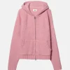 Elwood Clothing MOHAIR BLEND ZIP HOODIE- Sweaters