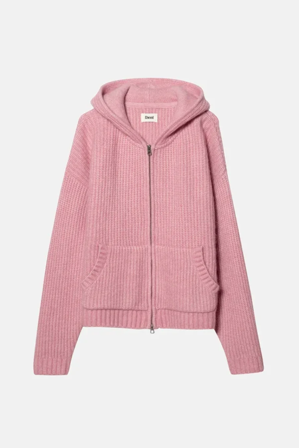 Elwood Clothing MOHAIR BLEND ZIP HOODIE- Sweaters