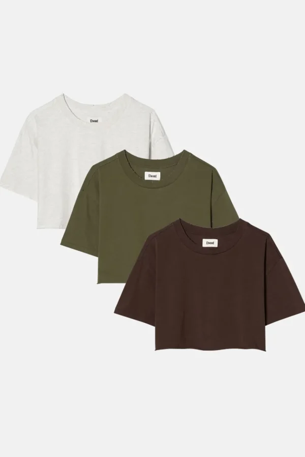 Elwood Clothing OVERSIZED BABY CORE TEE 3 PACK- Tees