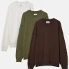 Elwood Clothing OVERSIZED CORE CREWNECK 3 PACK- Sweatshirts