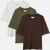 Elwood Clothing OVERSIZED CROP CORE TEE 3 PACK- Tees