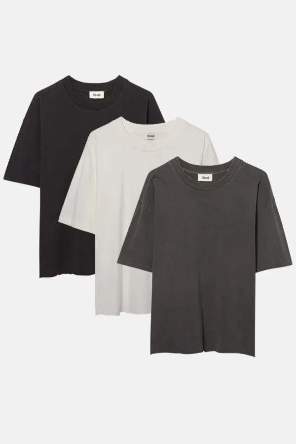 Elwood Clothing OVERSIZED CROP CORE TEE 3 PACK- Tees