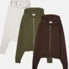 Elwood Clothing THERMAL ZIP HOODIE 3 PACK- Sweatshirts