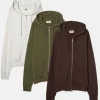 Elwood Clothing UNLINED ZIP HOODIE 3 PACK- Sweatshirts